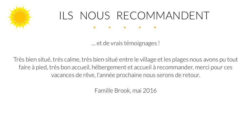 Giens Location Appartement Témoignage Famille Brook